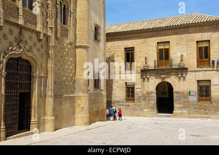 Jabalquinto Palace, 16th century, Baeza, Jaén province, Andalusia, Spain, Europe Stock Photo