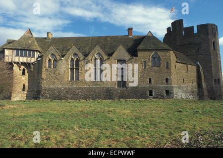 Stokesay Castle, Shropshire england UK Stock Photo