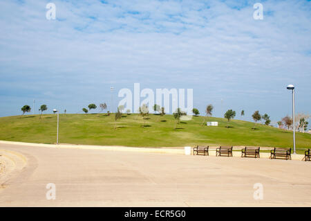 Israel, Jaffa beach front view of the Midron Yafo Park (Jaffa Slope) from the south Stock Photo