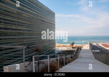 The Peres Center for Peace, on the Jaffa shoreline, Israel Stock Photo