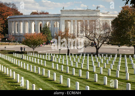 Arlington Memorial Ampitheater, Arlington National Cemetery, Virginia Stock Photo