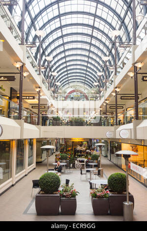 interior of Crocker Galleria in San Francisco CA Stock Photo