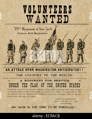 volunteers wanted poster Stock Photo