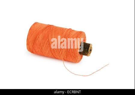 spool of thread isolated on a white background Stock Photo