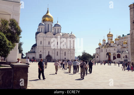 The Moscow Kremlin  Sobornaya Square  Summer Stock Photo