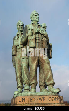 The Commando Memorial, Spean Bridge near Fort William in Scotland UK Stock Photo