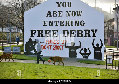Graffiti on Free Derry Wall, Londonderry, Northern Ireland. Photo © George Sweeney/Alamy Stock Photo