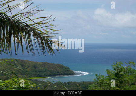 Micronesia, Mariana Islands, US Territory of Guam. Guam’s Territorial Seashore Park, Cetti Bay overlook. Stock Photo
