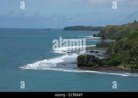 Micronesia, Mariana Islands, US Territory of Guam, Umatac. View of Umatac Bay. Stock Photo