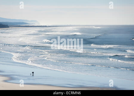 Taking a walk on Agate Beach on the Oregon Coast. Stock Photo