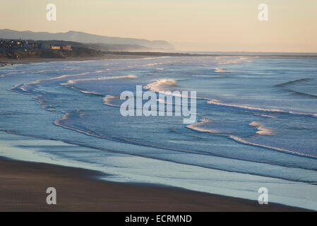 Agate and Nye Beaches on the Oregon Coast. Stock Photo