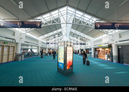 Portland International Airport terminal, Oregon. Stock Photo