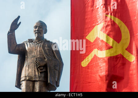 Vietnam  Nam Bo  Can Tho  view to Ho Chi Minh memorial Stock Photo