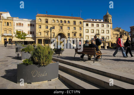 Plaza de Andalucía, Úbeda, Jaén province, Andalusia, Spain, Europe Stock Photo