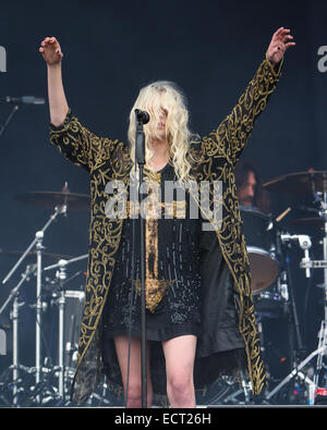 The Pretty Reckless perform on the Zippo Encore Stage on day 3 of