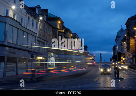 Hanover Street at dusk, Edinburgh, Lothian Region, Scotland, United Kingdom, Europe Stock Photo