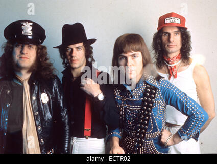 SLADE UK pop group about 1974. From left: Jim Lea, Don Powell, Dave ...