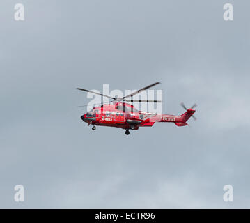 Bond Offshore industries Eurocopter AS332L2 Super Puma Helibus, Aberdeen Dyce Airport.  SCO 9368. Stock Photo