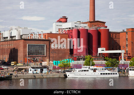 area of the market square of laukko and the tako factory which produces paper, tampere, finland, europe Stock Photo