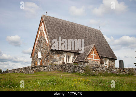 church of st olaf, pyhan olavin kirkko, rautavesi lake, vammala village, finland, europe Stock Photo
