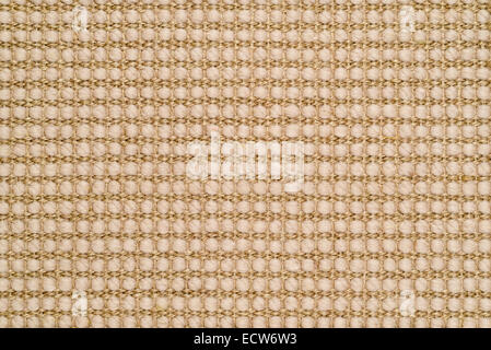 Woven Sisal & Wool Textured Rug Background Stock Photo