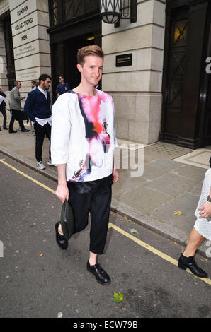 London Fashion Week Men's Ready-To-Wear Summer 2015  Featuring: Guest Where: London, United Kingdom When: 16 Jun 2014 Stock Photo