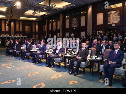 Bangkok, Thailand. 20th Dec, 2014. Chinese Premier Li Keqiang (3rd R, front) attends the fifth summit of the Greater Mekong Subregion (GMS) Economic Cooperation in Bangkok, Thailand, Dec. 20, 2014. © Rao Aimin/Xinhua/Alamy Live News Stock Photo