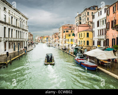 Venice on a rainy day in december Stock Photo