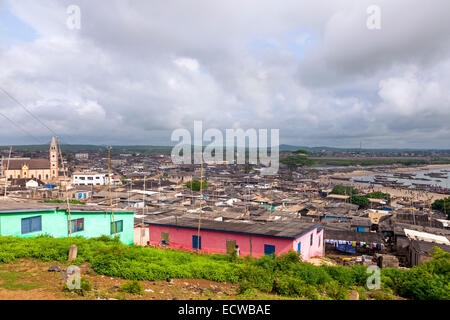 View of Apam, Ghana, Africa Stock Photo