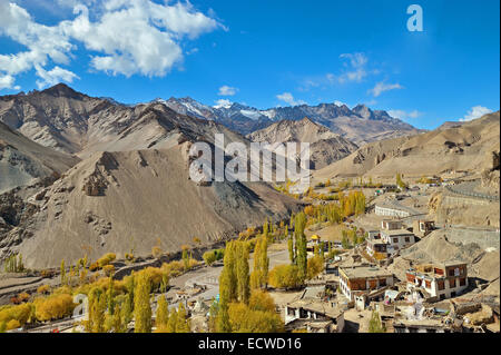Lamayuru Monastery view, Ladakh, Leh, Jammu Kashmir, India Stock Photo