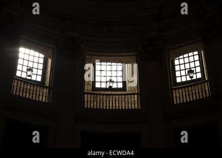 Three windows, National Pantheon, Interior, Lisbon, Portugal Stock Photo