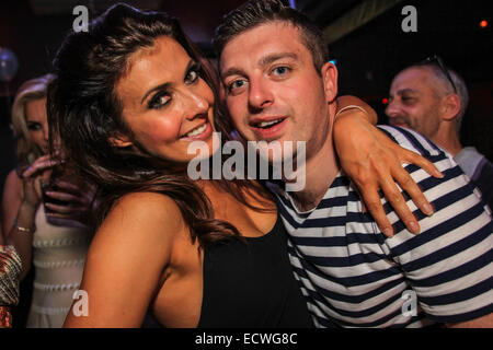 Kym Marsh enjoys a night out in the Amber Lounge Night Club, Knutsford with friends. Stock Photo