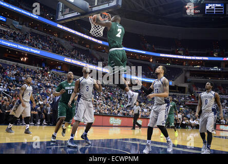 Washington, DC, USA. 20th Dec, 2014. 20141220 - Charlotte guard Torin Dorn (2) dunks against Georgetown in the first half of an NCAA men's basketball game at the Verizon Center in Washington. Georgetown defeated Charlotte, 81-78. Credit:  Chuck Myers/ZUMA Wire/Alamy Live News Stock Photo