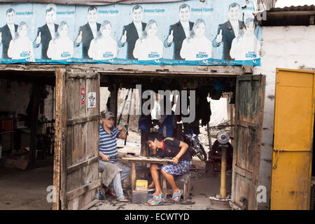 Street Scene, La Libertad, Ecuador Stock Photo