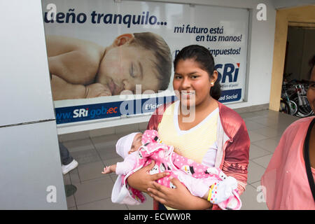 Street Scene, La Libertad, Ecuador Stock Photo