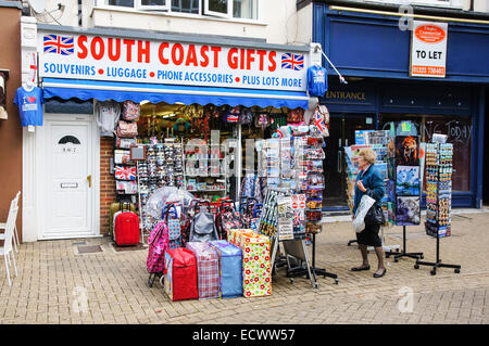 Souvenir shop in Eastbourne East Sussex England United Kingdom UK Stock Photo