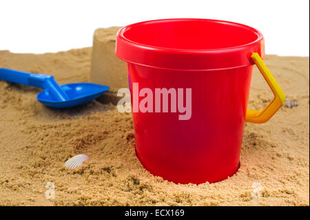 Bucket and spade. Stock Photo