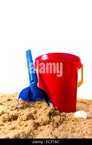 Bucket and spade. Stock Photo