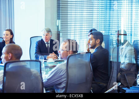 Business people having meeting in conference room Stock Photo