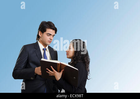 2 indian Business Employee Colleague Stock Photo