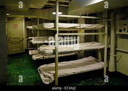 Sleeping Quarters Aboard The Aircraft Carrier Uss Intrepid, Now A 