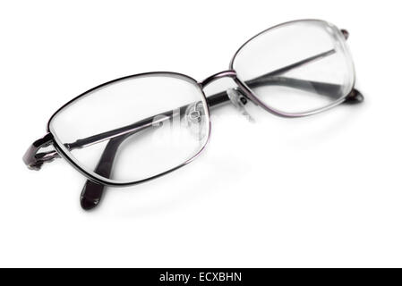Pair of eyeglasses isolated on white Stock Photo