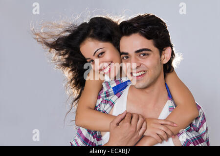 indian Beautiful Couple romance Stock Photo