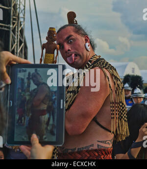 Moari Rapper Puppet Maori New Zealand Puppet at the World Puppet Festival in Bangkok ...