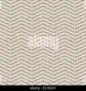 natural burlap texture digital paper with chevron - tileable, seamless pattern Stock Photo