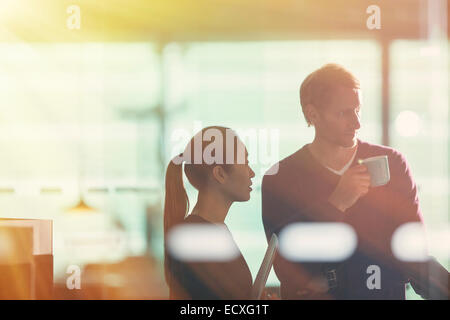 Business people talking in office Stock Photo