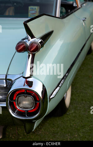 Fins and rear bumper on vintage Cadillac Stock Photo