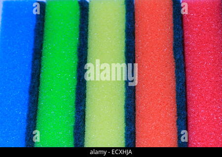 soft colorful stripes divided black thin lines Stock Photo