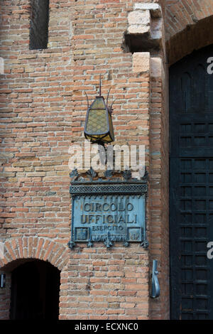 Detail of Castelvecchio, or Old Castle in Verona, Northern Italy Stock Photo