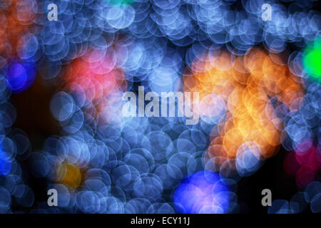 defocused bokey of lights Stock Photo